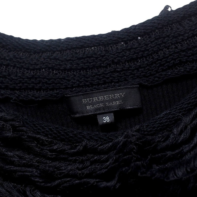 BURBERRY BLACK LABEL one piece D5N82-316-09 68% rayon, 32% polyester black Women 38 Used Authentic