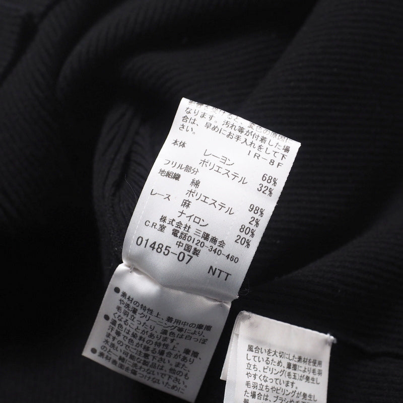 BURBERRY BLACK LABEL one piece D5N82-316-09 68% rayon, 32% polyester black Women 38 Used Authentic