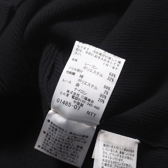 BURBERRY BLACK LABEL one piece D5N82-316-09 68% rayon, 32% polyester black Women 38 Used Authentic