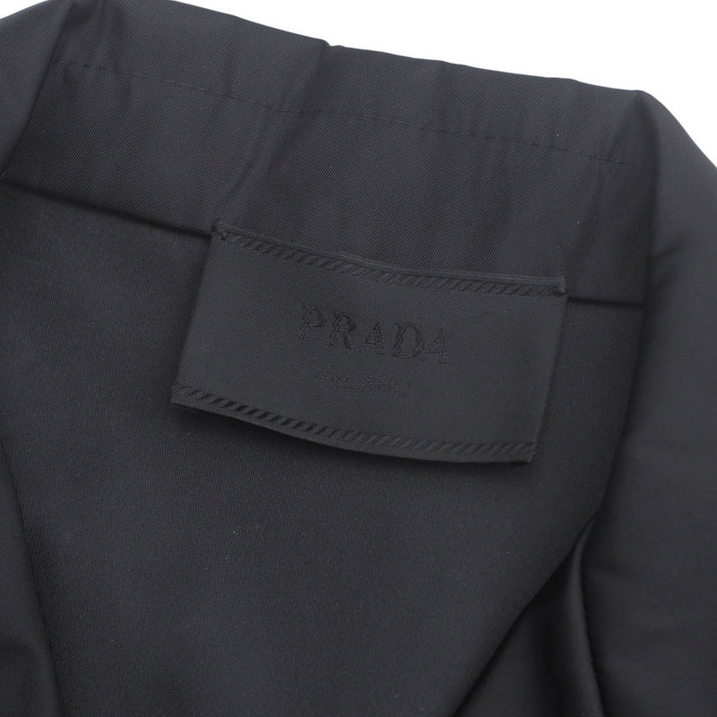 PRADA Short sleeve shirt SC449 S182 1WQ8 Nylon black mens M(180/96A) Used Authentic