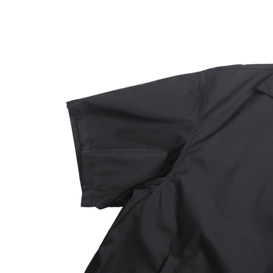 PRADA Short sleeve shirt SC449 S182 1WQ8 Nylon black mens M(180/96A) Used Authentic