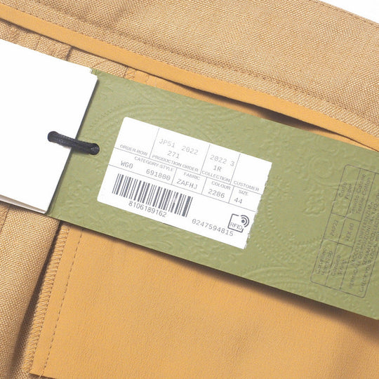 GUCCI skirt 691800 86% rayon, 14% linen Ocher system Women 44 Used Authentic