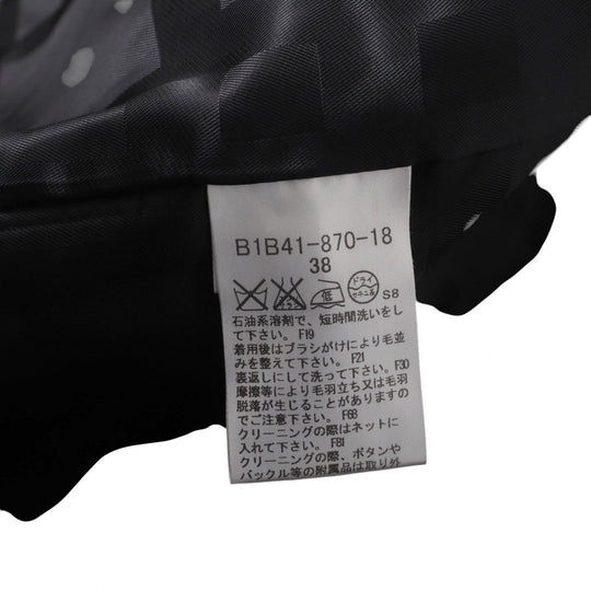 BURBERRY coat B1B41-870-18 74% wool, 10% alpaca, 9% mohair, 7% nylon Bordeaux Women 38 Used Authentic