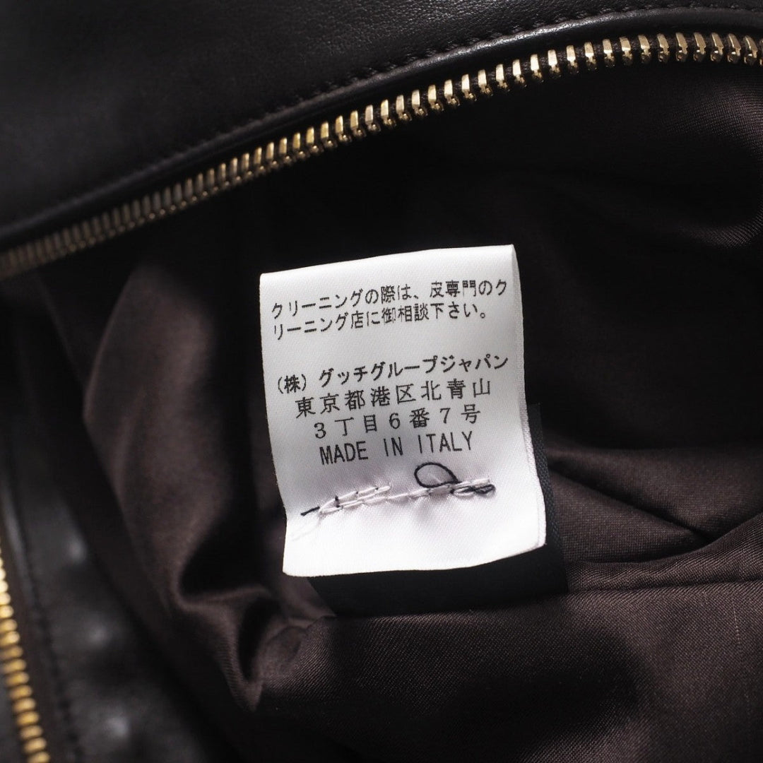 GUCCI Jacket 136350.XM216 Cowhide Brown Women 38 Used Authentic