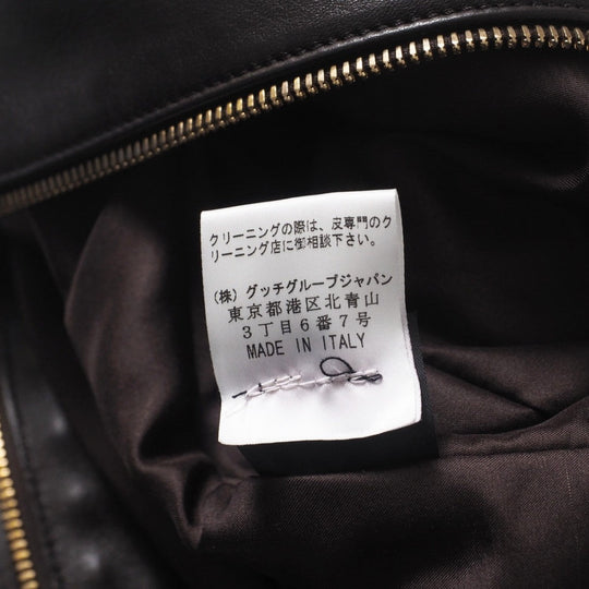 GUCCI Jacket 136350.XM216 Cowhide Brown Women 38 Used Authentic