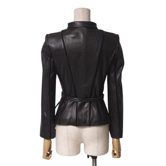 GUCCI Jacket 136350.XM216 Cowhide Brown Women 38 Used Authentic