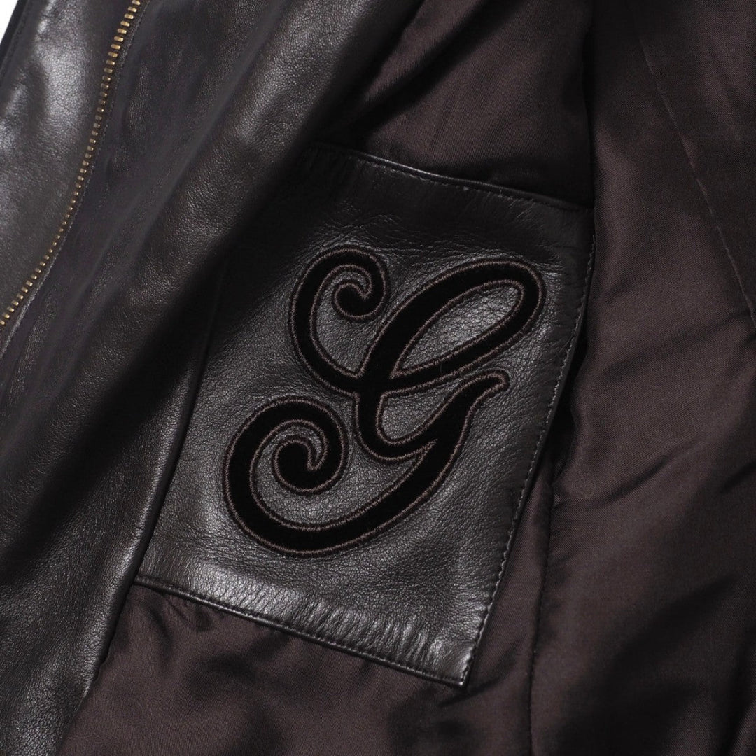 GUCCI Jacket 136350.XM216 Cowhide Brown Women 38 Used Authentic