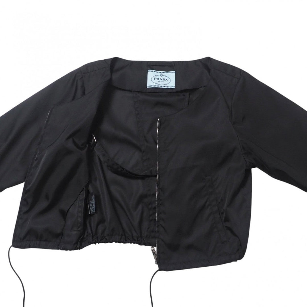 PRADA Jacket 291351 Nylon black Women 36 Used Authentic