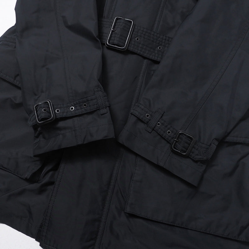 BURBERRY coat A1C15-266-28 polyester Navy mens 42 Used Authentic