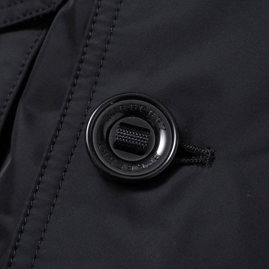 BURBERRY coat A1C15-266-28 polyester Navy mens 42 Used Authentic