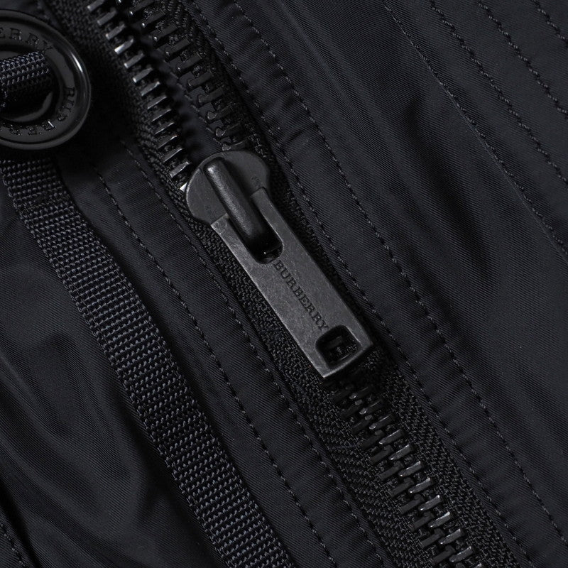 BURBERRY coat A1C15-266-28 polyester Navy mens 42 Used Authentic