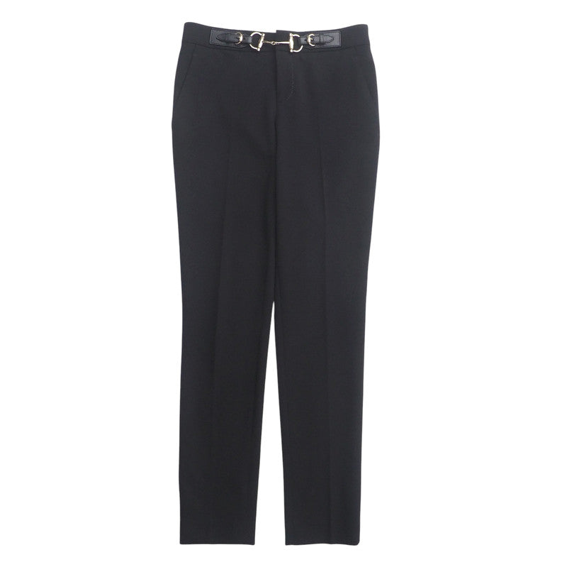 GUCCI Pants wool black Women 36 Used Authentic