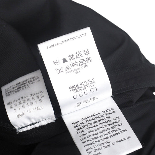 GUCCI Pants wool black Women 36 Used Authentic