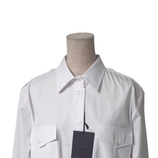 PRADA Long sleeve shirt DNA91Q cotton 100% white Women 44 Used Authentic