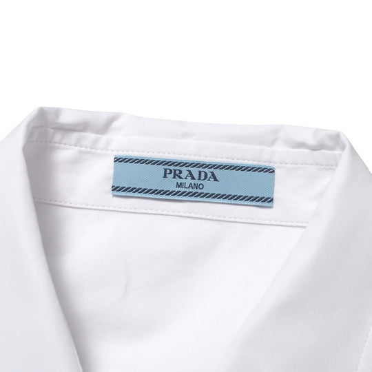 PRADA Long sleeve shirt DNA91Q cotton 100% white Women 44 Used Authentic