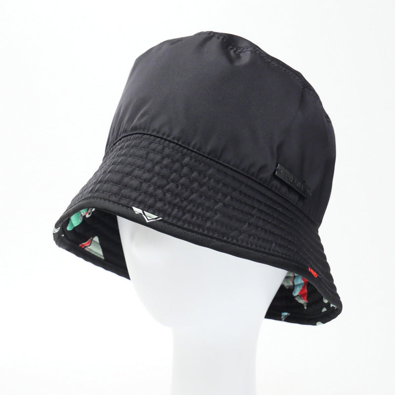 PRADA hat Nylon black Women S Used Authentic