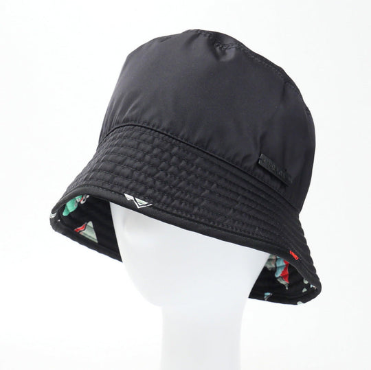 PRADA hat Nylon black Women S Used Authentic
