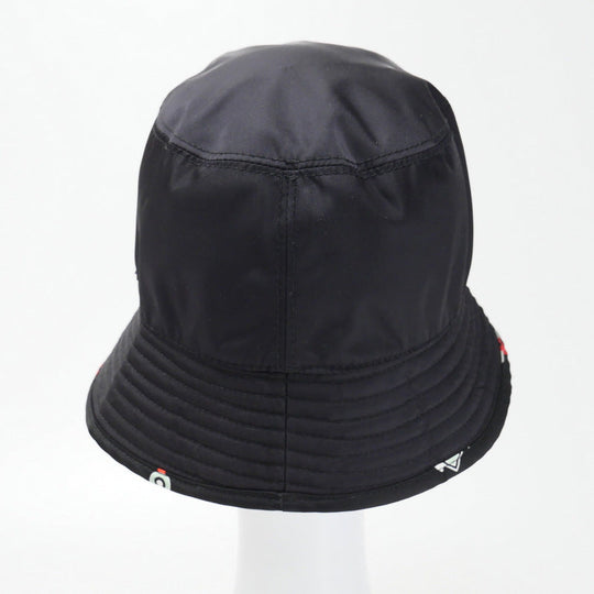 PRADA hat Nylon black Women S Used Authentic