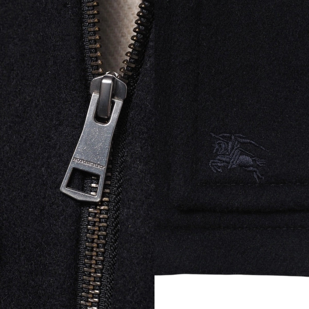 BURBERRY Duffel coat C9C06-452-29 wool black Kids 8Y-128 Used Authentic