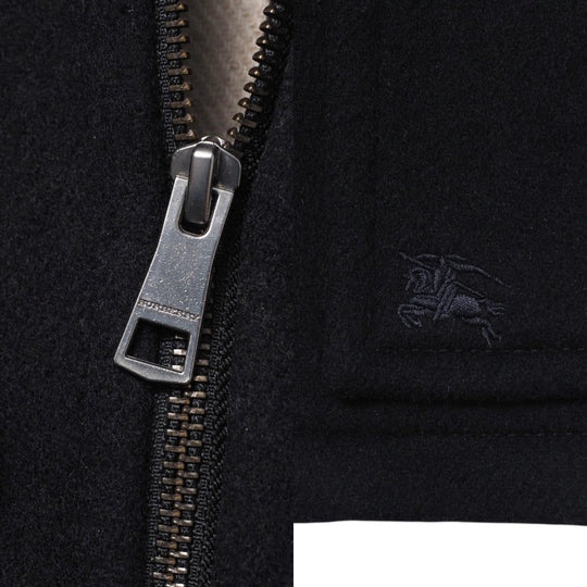 BURBERRY Duffel coat C9C06-452-29 wool black Kids 8Y-128 Used Authentic