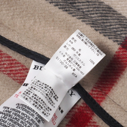 BURBERRY Duffel coat C9C06-452-29 wool black Kids 8Y-128 Used Authentic