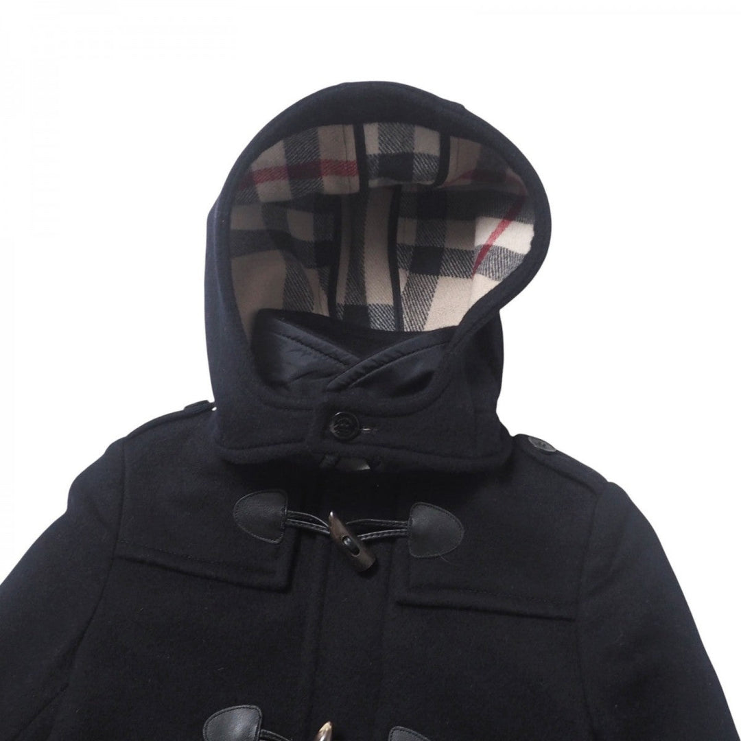 BURBERRY Duffel coat C9C06-452-29 wool black Kids 8Y-128 Used Authentic