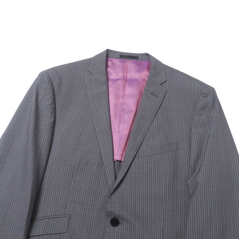 BURBERRY BLACK LABEL setup BMD22-203-04 wool Gray type mens 42L Used Authentic