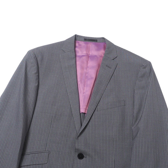 BURBERRY BLACK LABEL setup BMD22-203-04 wool Gray type mens 42L Used Authentic