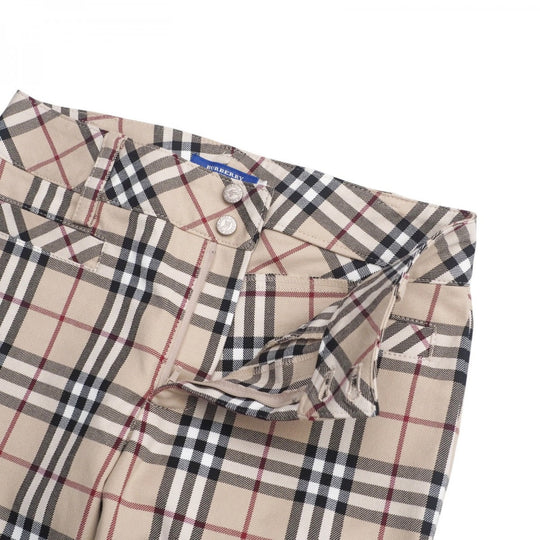 BURBERRY BLUE LABEL Pants FQ536-283-43 cotton beige Women 34 Used Authentic