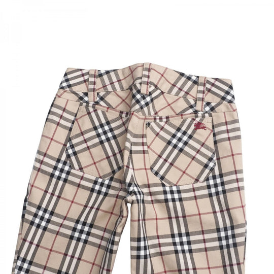 BURBERRY BLUE LABEL Pants FQ536-283-43 cotton beige Women 34 Used Authentic