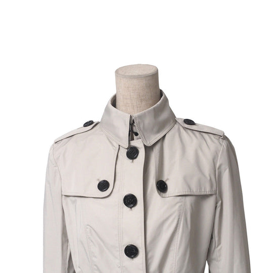 BURBERRY trench coat B1A21-306-40 polyester cream Women 36 Used Authentic