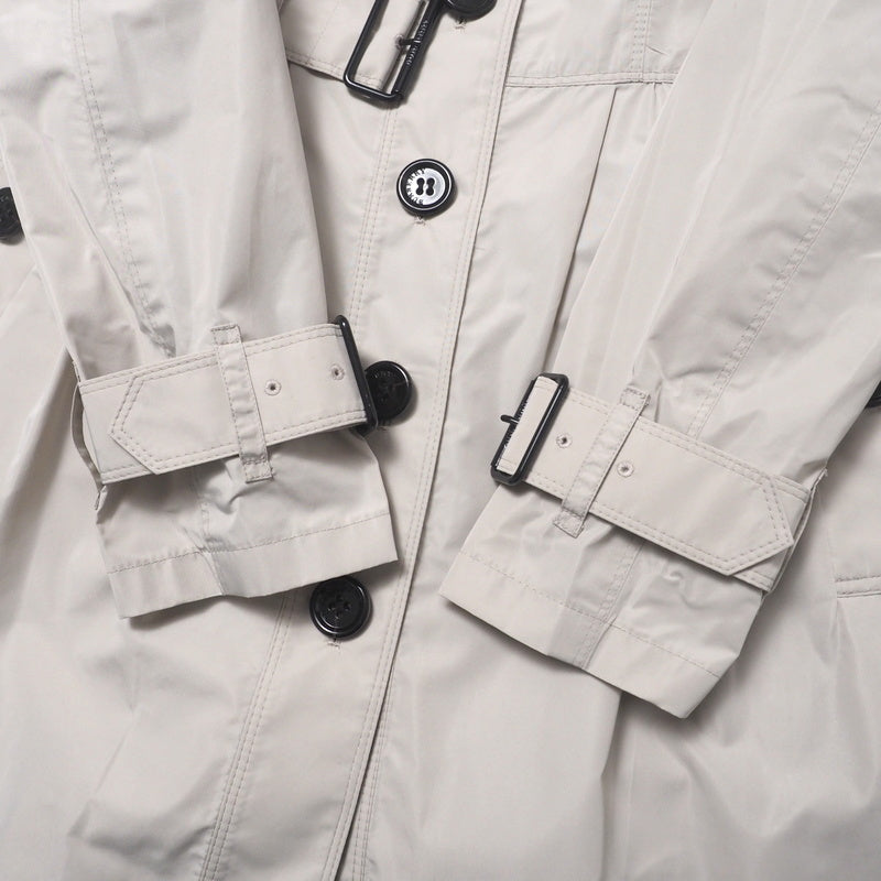 BURBERRY trench coat B1A21-306-40 polyester cream Women 36 Used Authentic