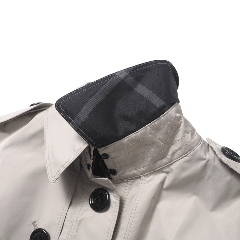 BURBERRY trench coat B1A21-306-40 polyester cream Women 36 Used Authentic