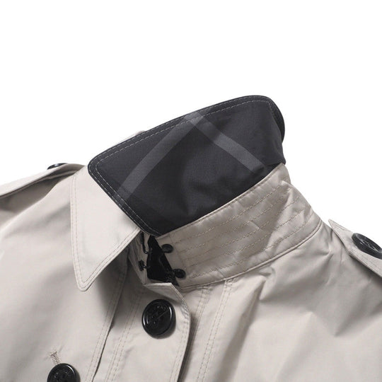 BURBERRY trench coat B1A21-306-40 polyester cream Women 36 Used Authentic