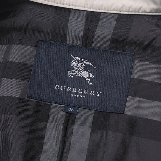 BURBERRY trench coat B1A21-306-40 polyester cream Women 36 Used Authentic