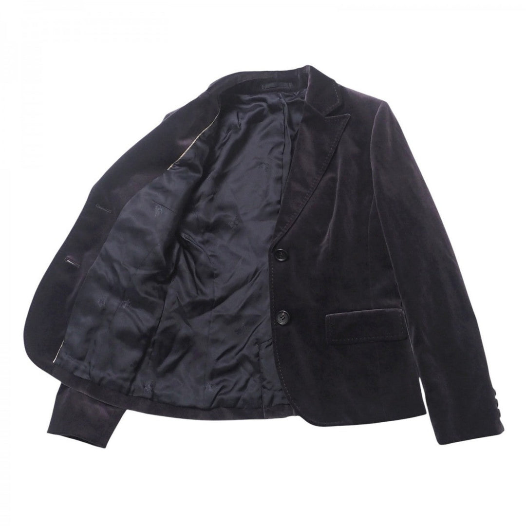 BURBERRY Jacket FC045-700-38 cotton Dark brown Women 42 Used Authentic