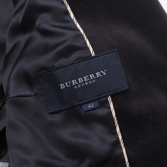 BURBERRY Jacket FC045-700-38 cotton Dark brown Women 42 Used Authentic