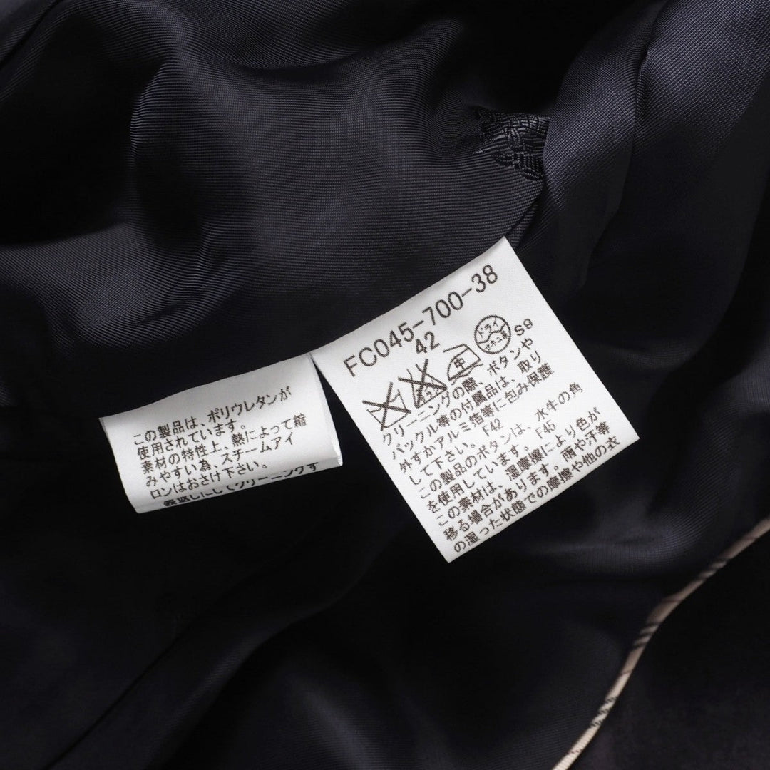 BURBERRY Jacket FC045-700-38 cotton Dark brown Women 42 Used Authentic