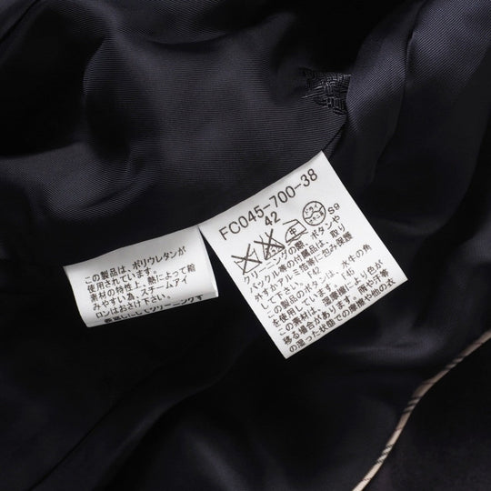 BURBERRY Jacket FC045-700-38 cotton Dark brown Women 42 Used Authentic