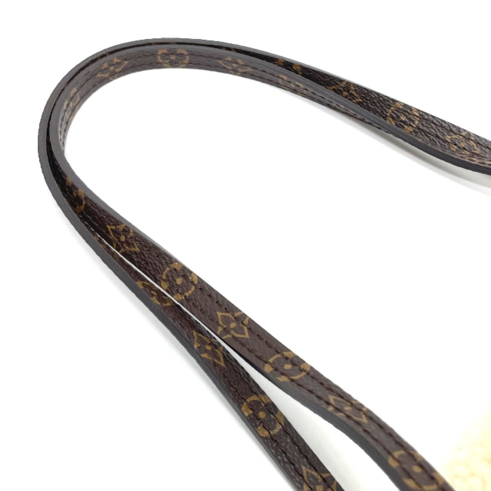 LOUIS VUITTON Tote Bag M56960 Calf leather black Shearling Monogram Flower LV Initials Neverfull MM Women Used Authentic