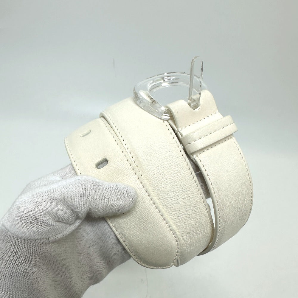 Maison Margiela Waist bag S56WB0013 leather white Gram slam Women Used Authentic