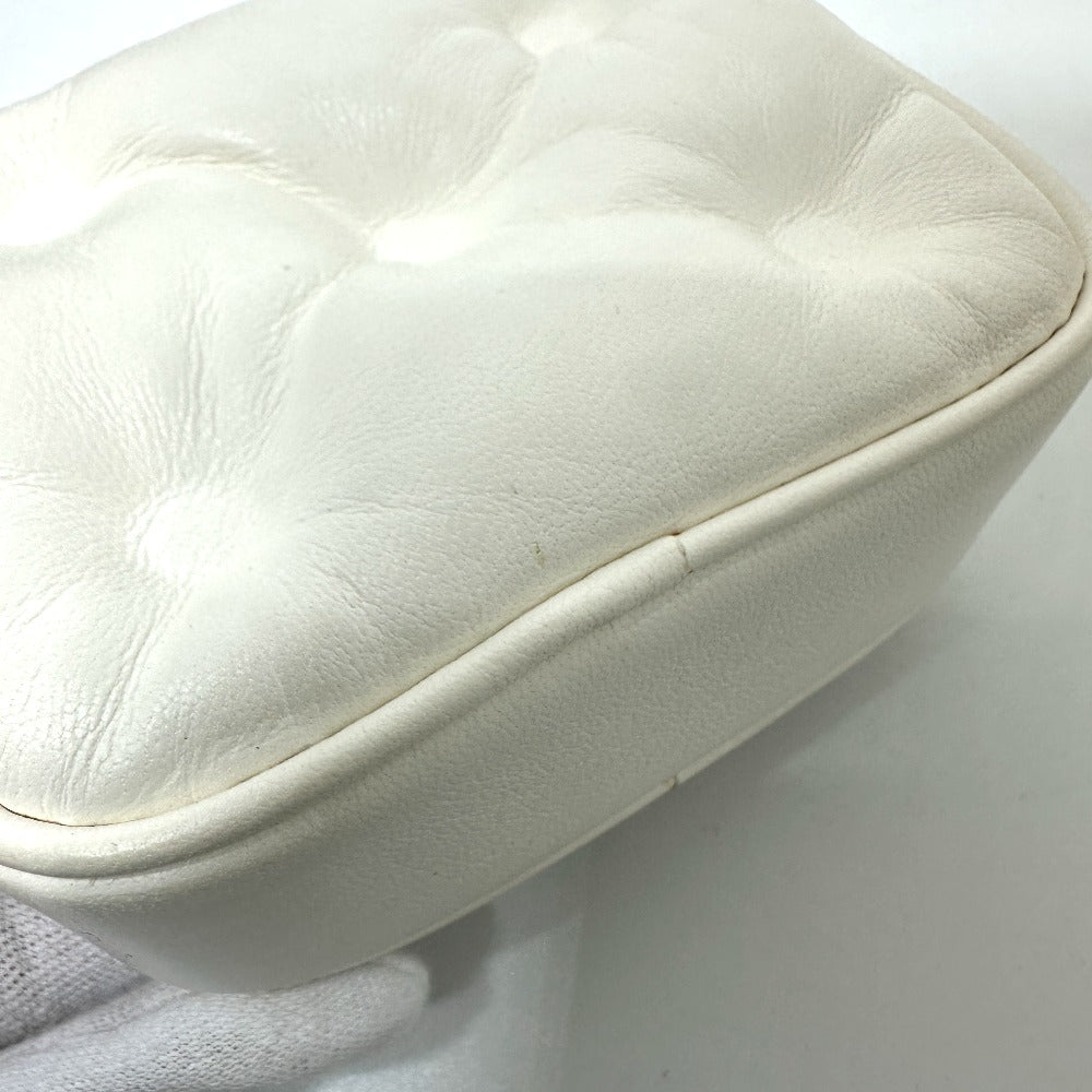 Maison Margiela Waist bag S56WB0013 leather white Gram slam Women Used Authentic