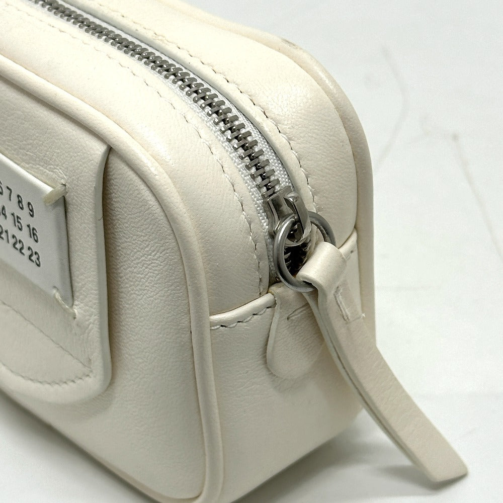 Maison Margiela Waist bag S56WB0013 leather white Gram slam Women Used Authentic