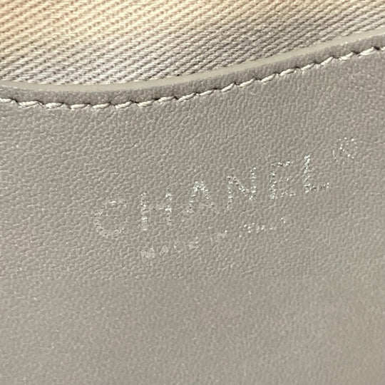CHANEL Shoulder Bag Caviar skin Brown CC COCO Mark Mademoiselle Bowling Women Used Authentic