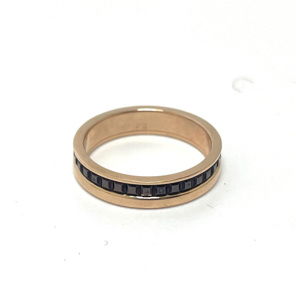 Boucheron Ring K18PG , Au750 Pink Gold / Brown Quatre Classic Half unisex(Unisex) T48 Used Authentic