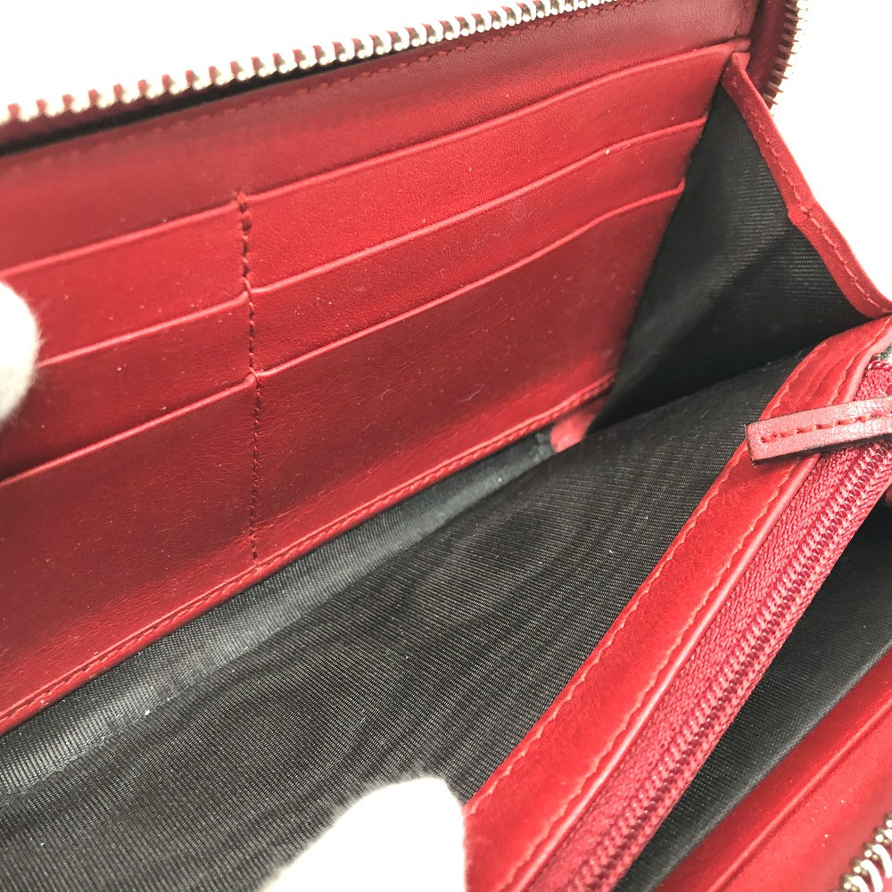 GUCCI Long Wallet Purse 410102 GG Supreme Canvas Red x brown GG Supreme Women Used Authentic