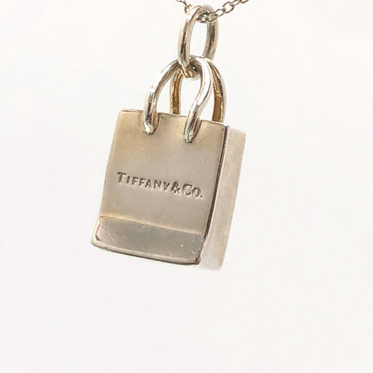 TIFFANY&Co. Necklace SV925 Silver Shopper Women Used Authentic