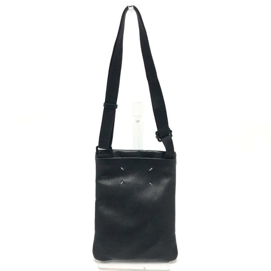 Maison Margiela Shoulder Bag leather black Gram slam mens Used Authentic