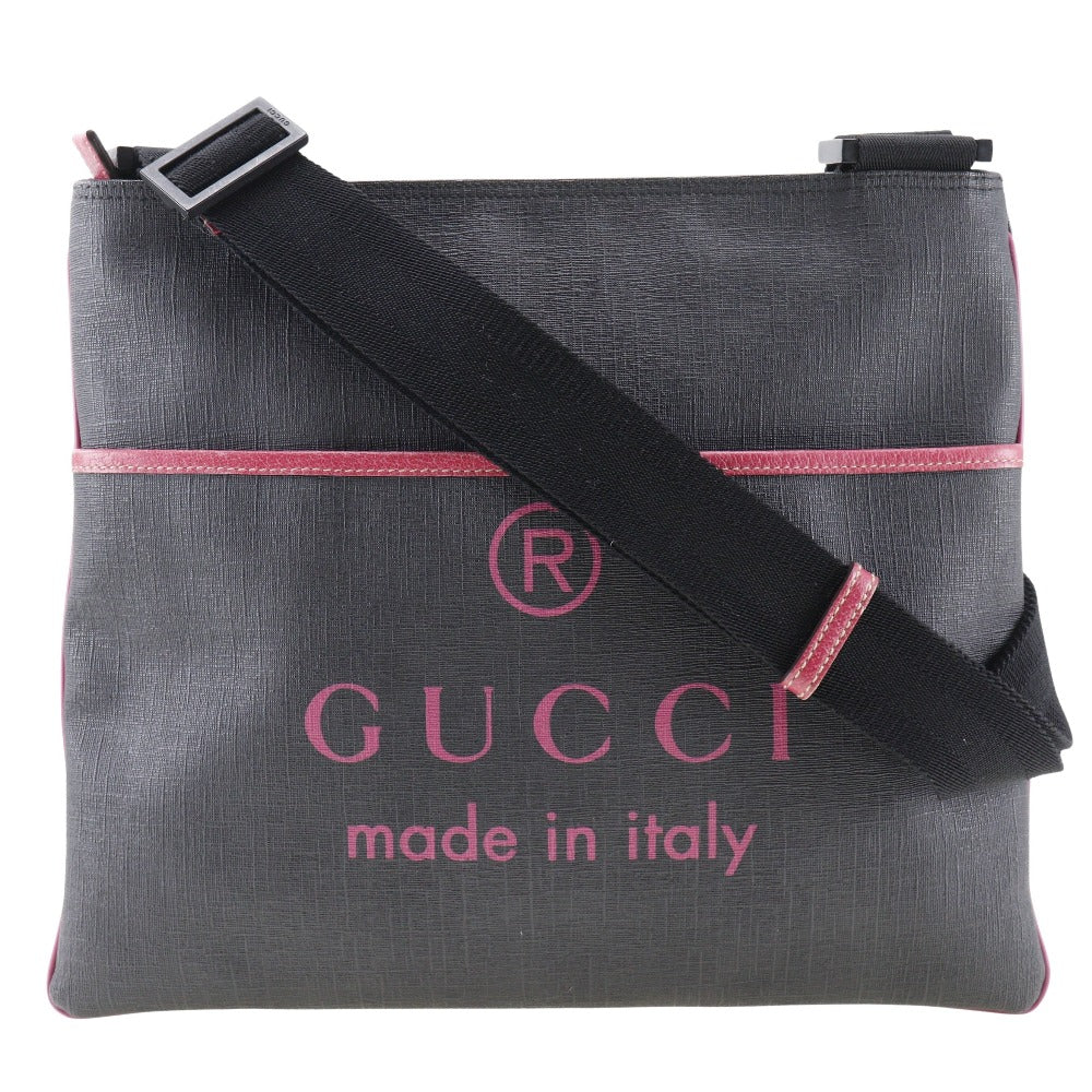 GUCCI Shoulder Bag 162904 leather black unisex(Unisex) Used Authentic