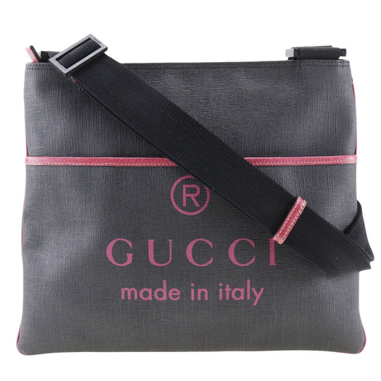 GUCCI Shoulder Bag 162904 leather black unisex(Unisex) Used Authentic